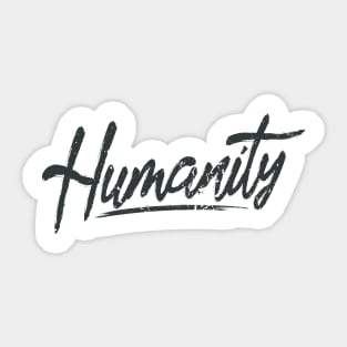 'Humanity' Refugee Care Rights Awareness Shirt Sticker